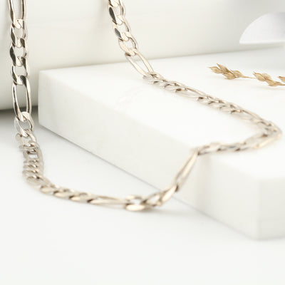 White Gold Figaro Chain