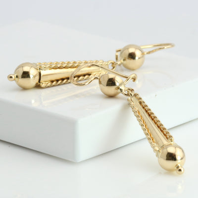 Yellow Gold Dangle Drops