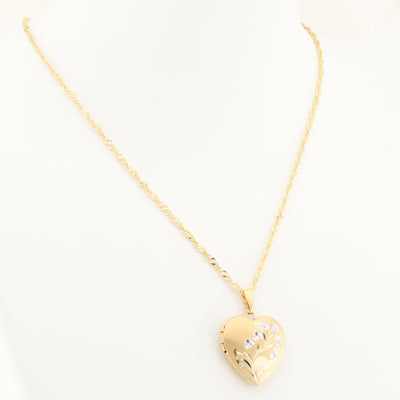 Yellow Gold Heart Locket