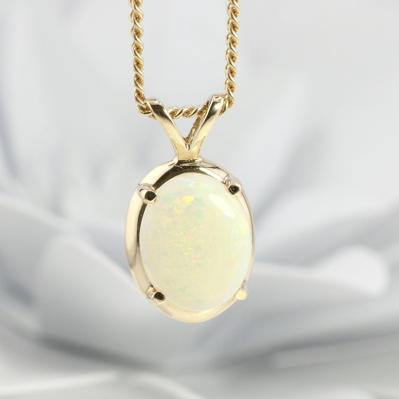 Opal & Chain Pendant