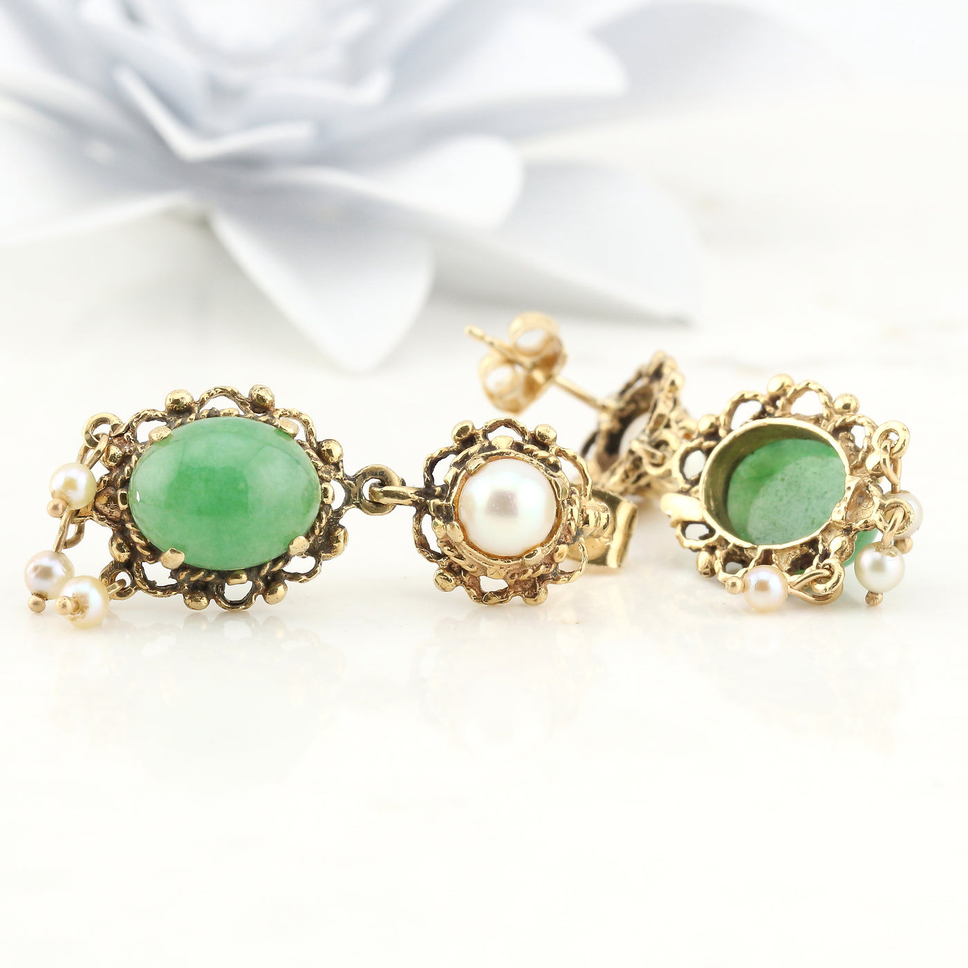 Jade & Pearl Drops