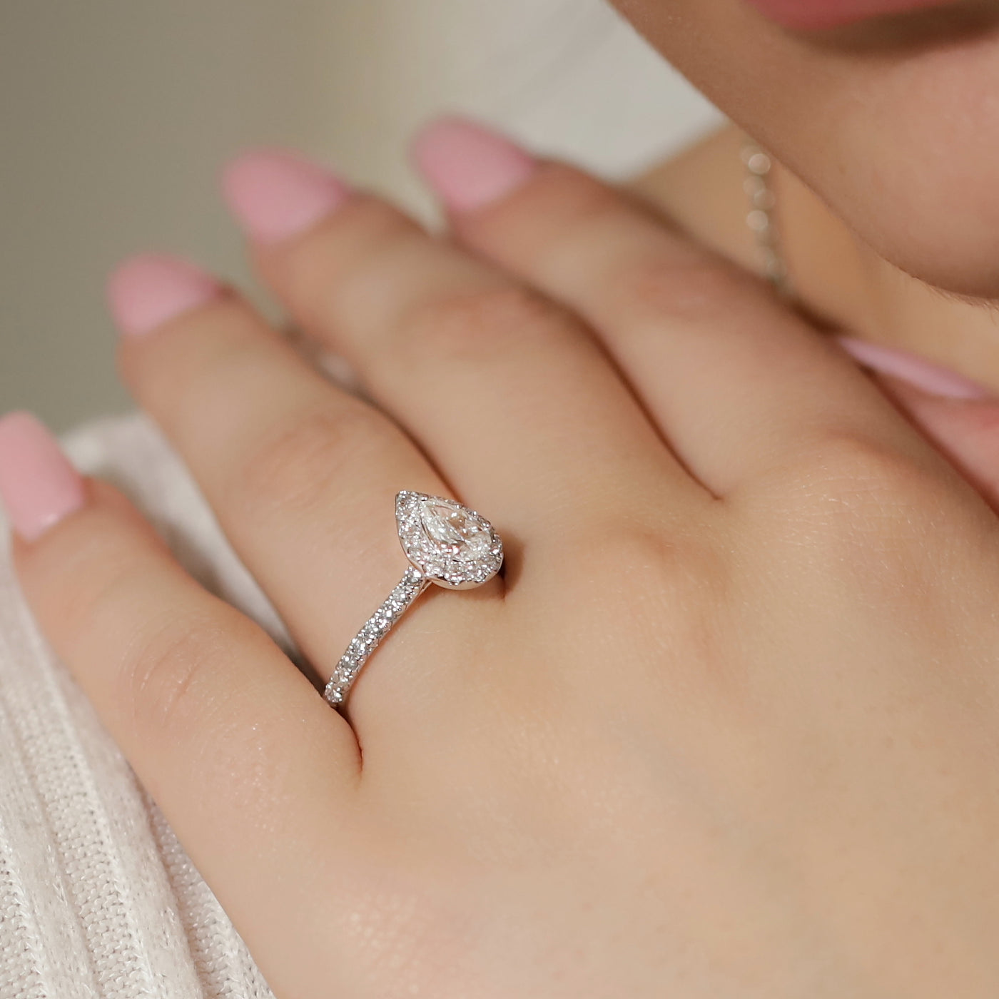 Pear Diamond Engagement Ring