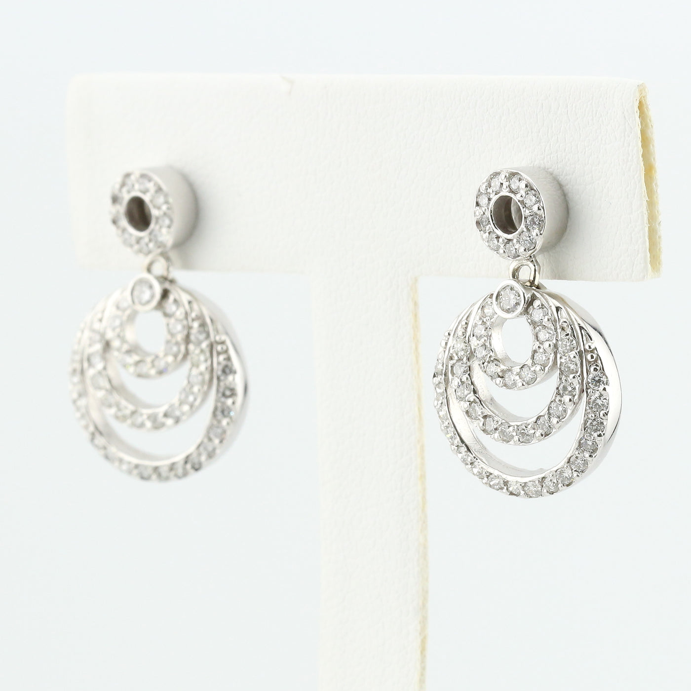 Diamond Circle Earrings