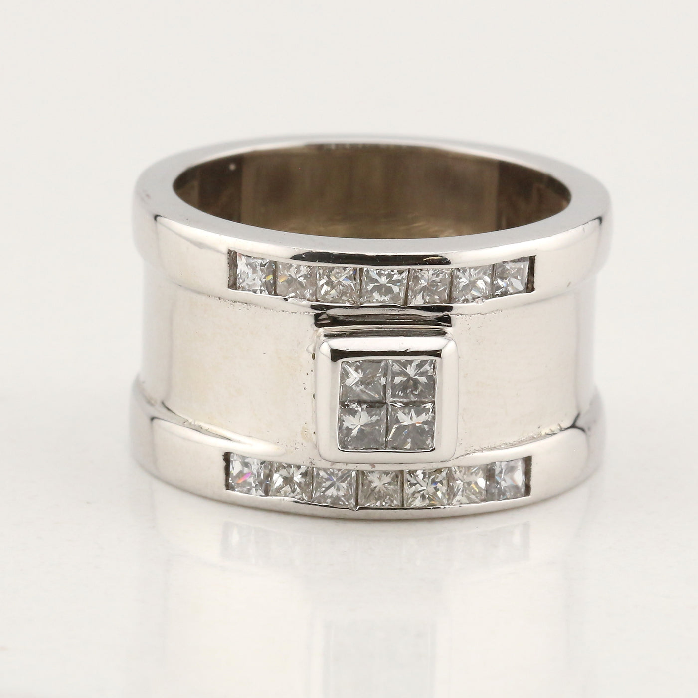 Wide Diamond Band