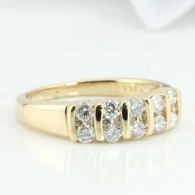 Column Diamond Ring