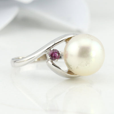 Pearl and Ruby Ring