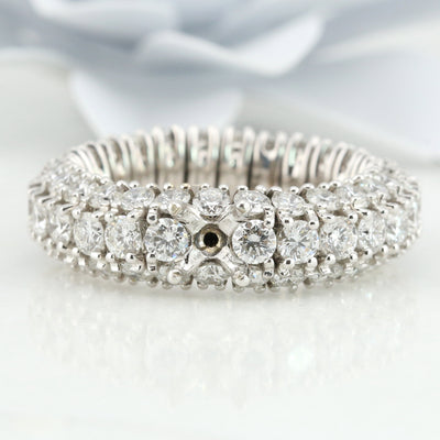 Semi-mount diamond ring