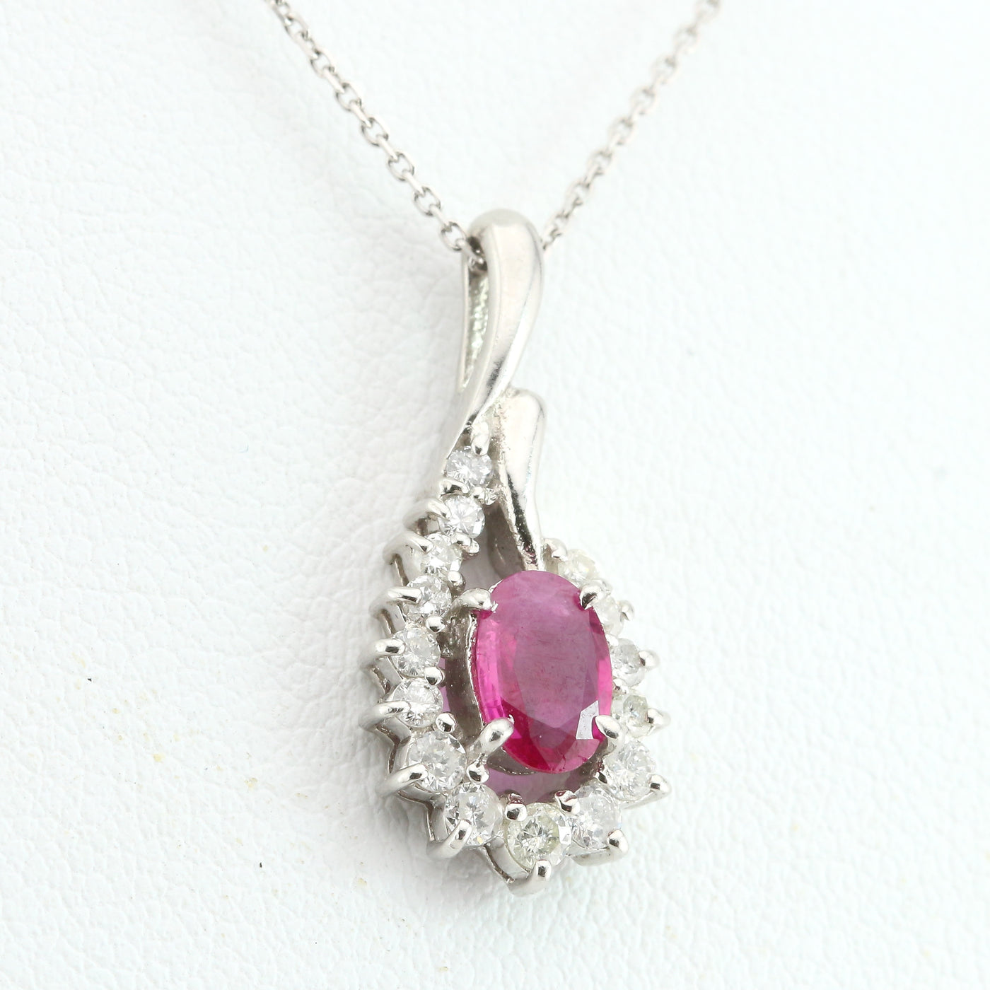 Ruby and diamond pendant