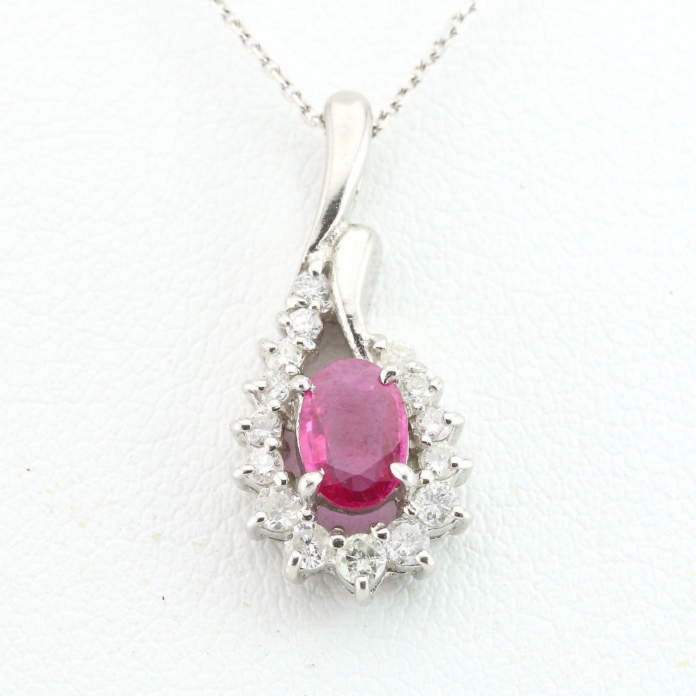 Ruby and diamond pendant