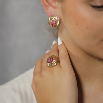 Ruby earrings