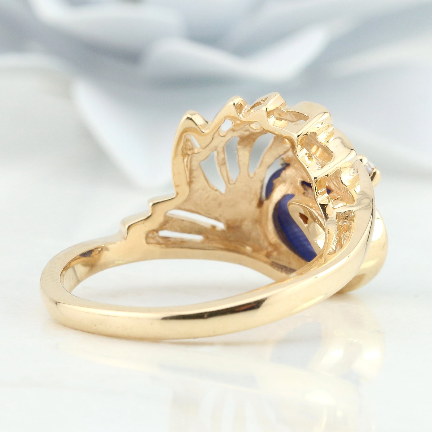 Synthetic Star Sapphire Ring