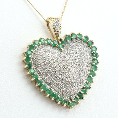 Heart diamond pendant