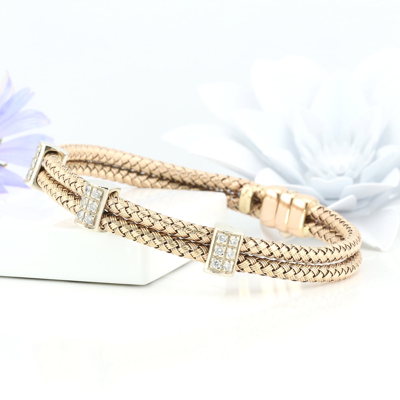 Rose Gold and Diamond Bracelet