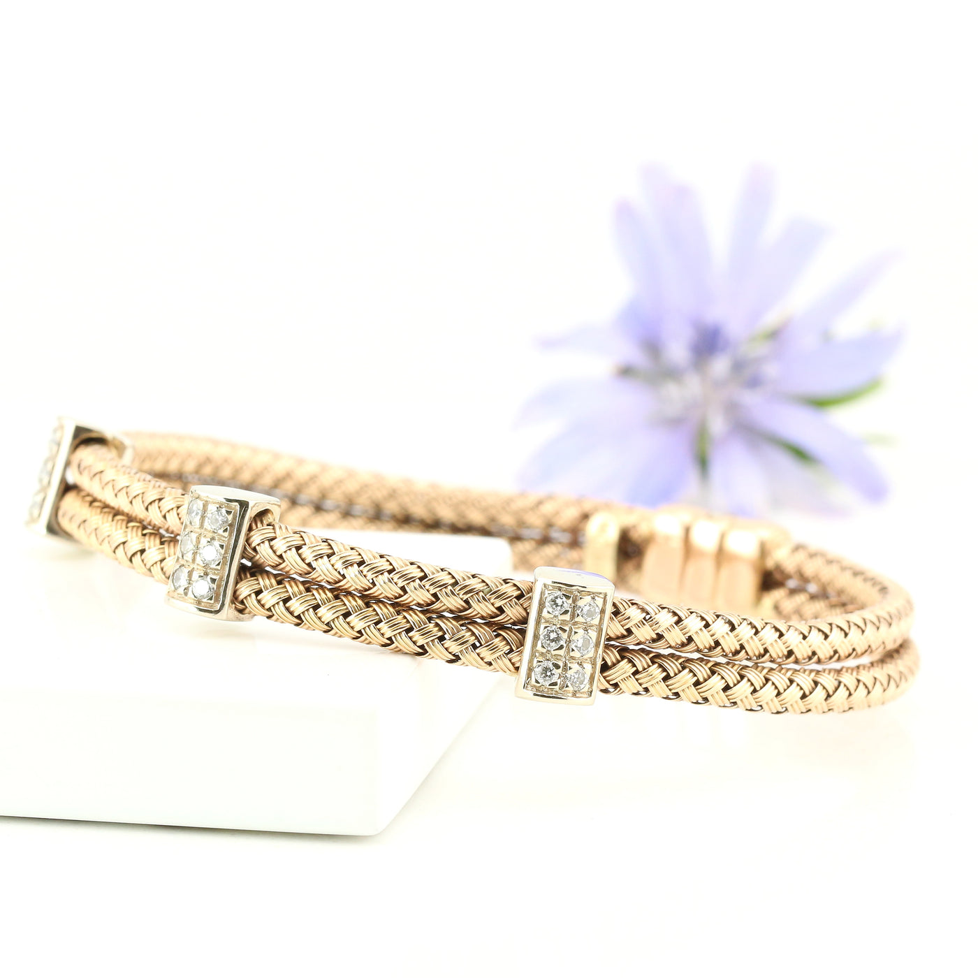 Rose Gold and Diamond Bracelet