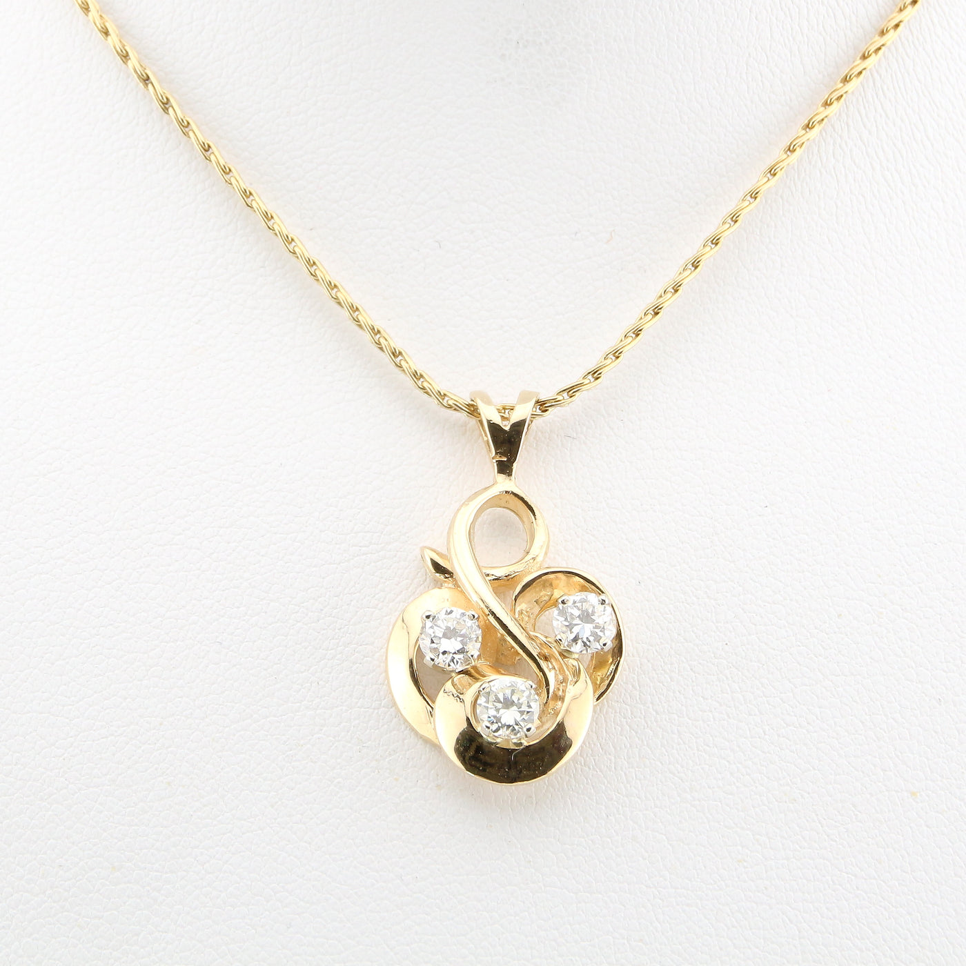 Diamond Pendant and Chain