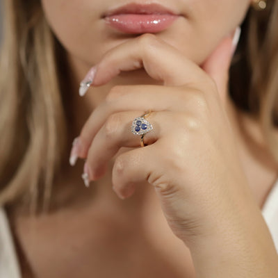 Sapphire and Diamond Ring