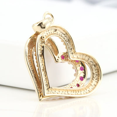 Double Heart Pendant