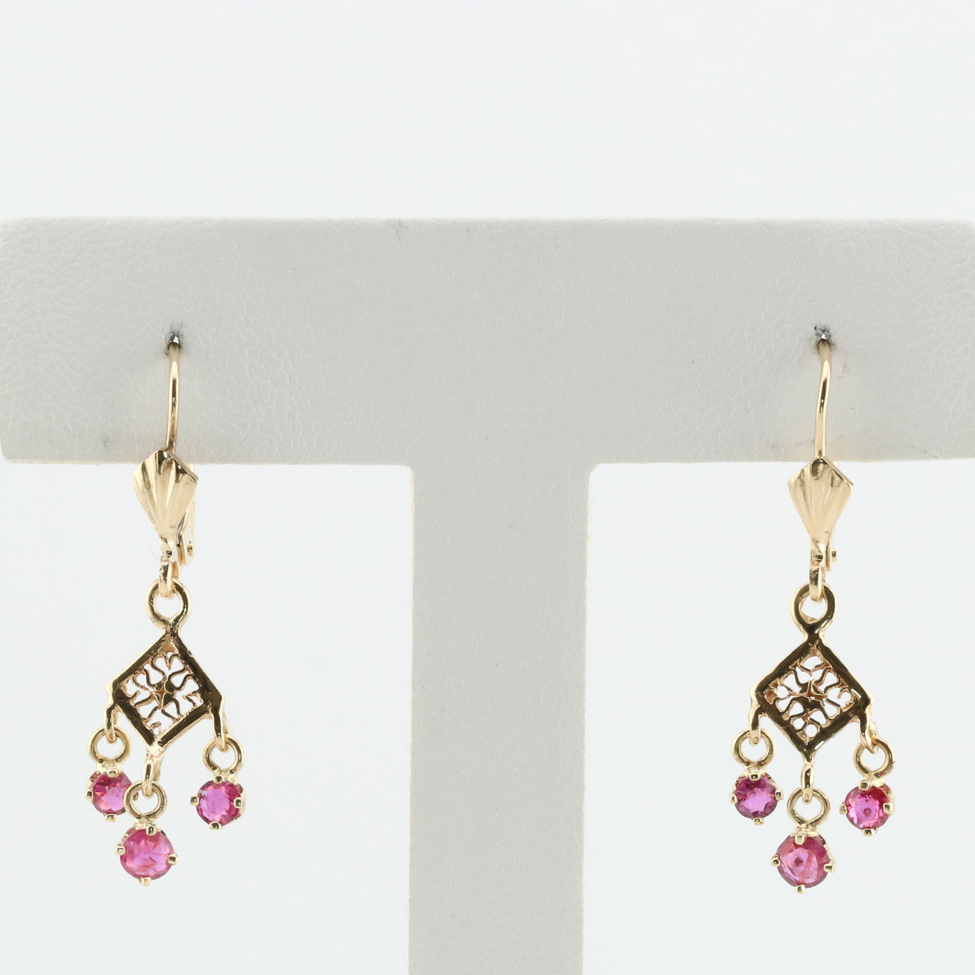 Ruby earrings