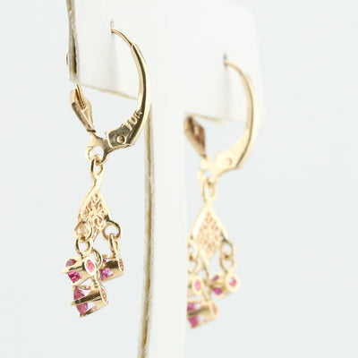 Ruby earrings