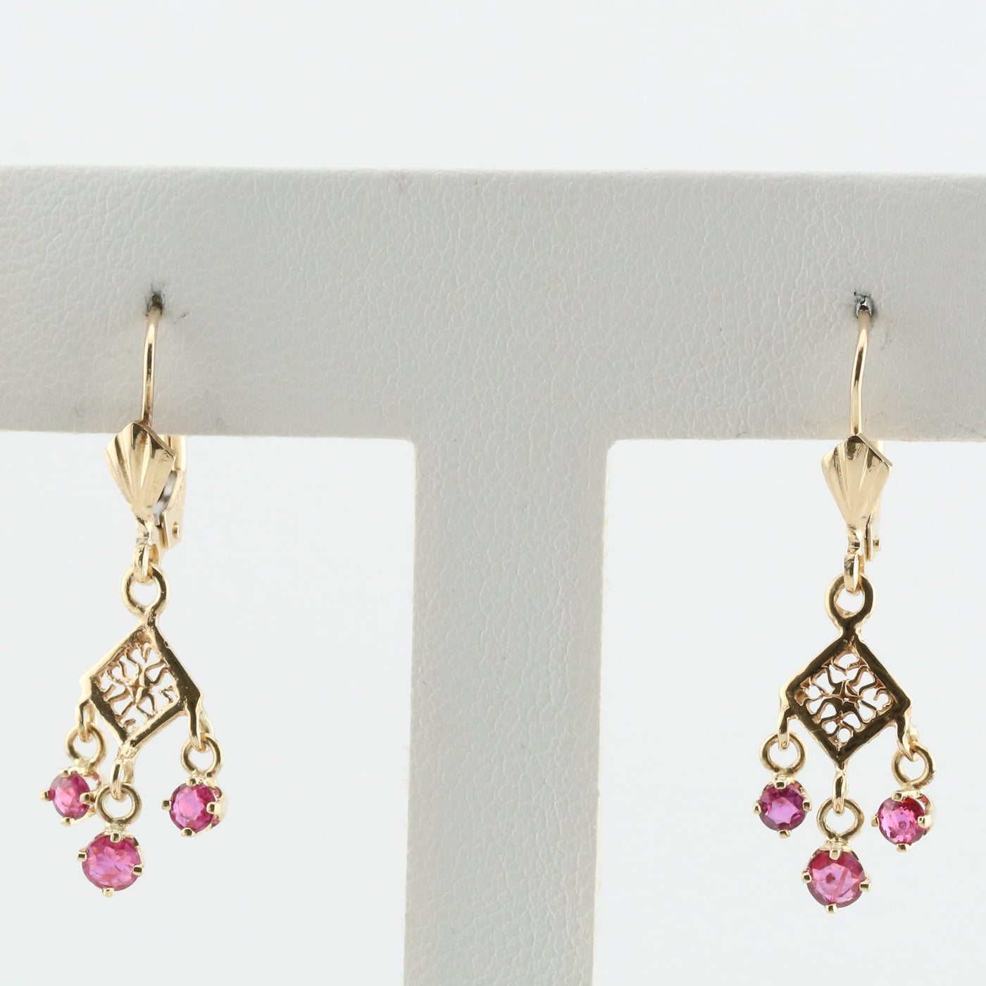 Ruby earrings