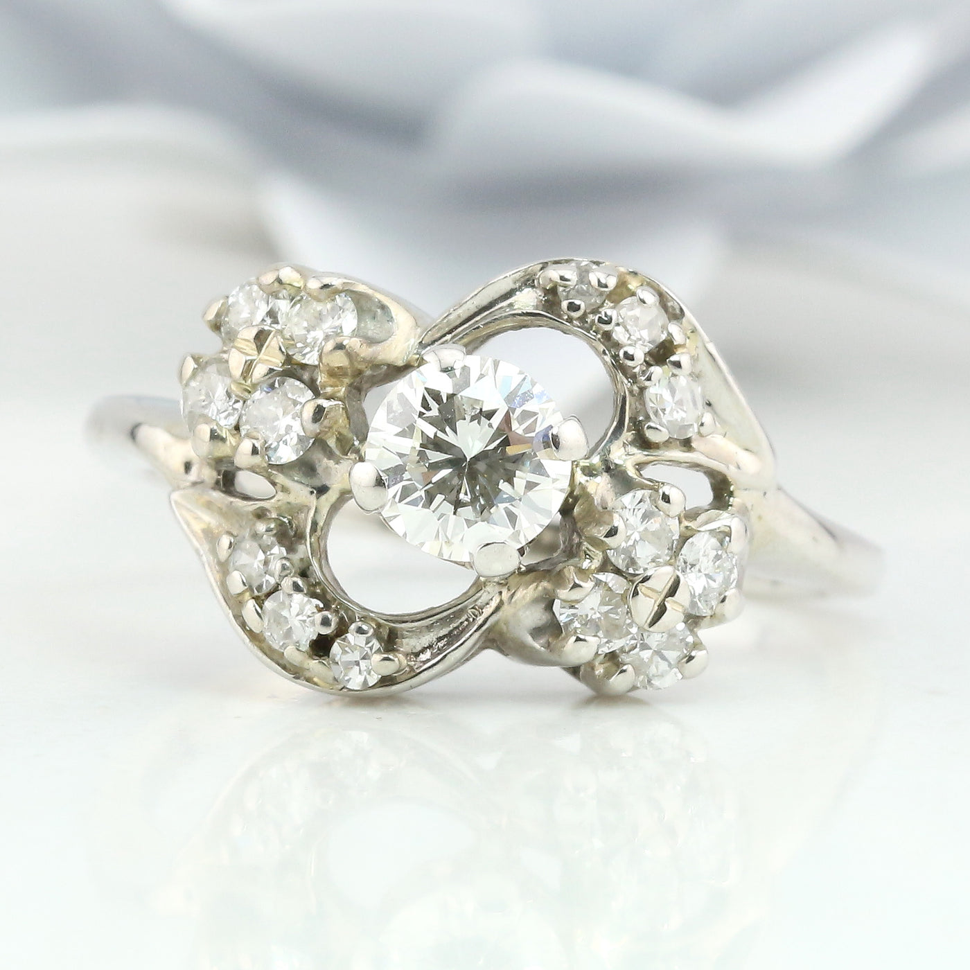 Diamond floral Ring