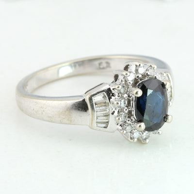 Sapphire & diamond ring