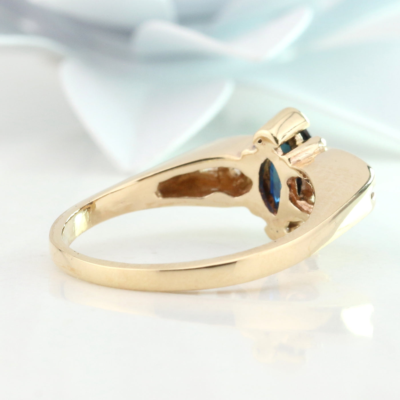 Sapphire and diamond ring