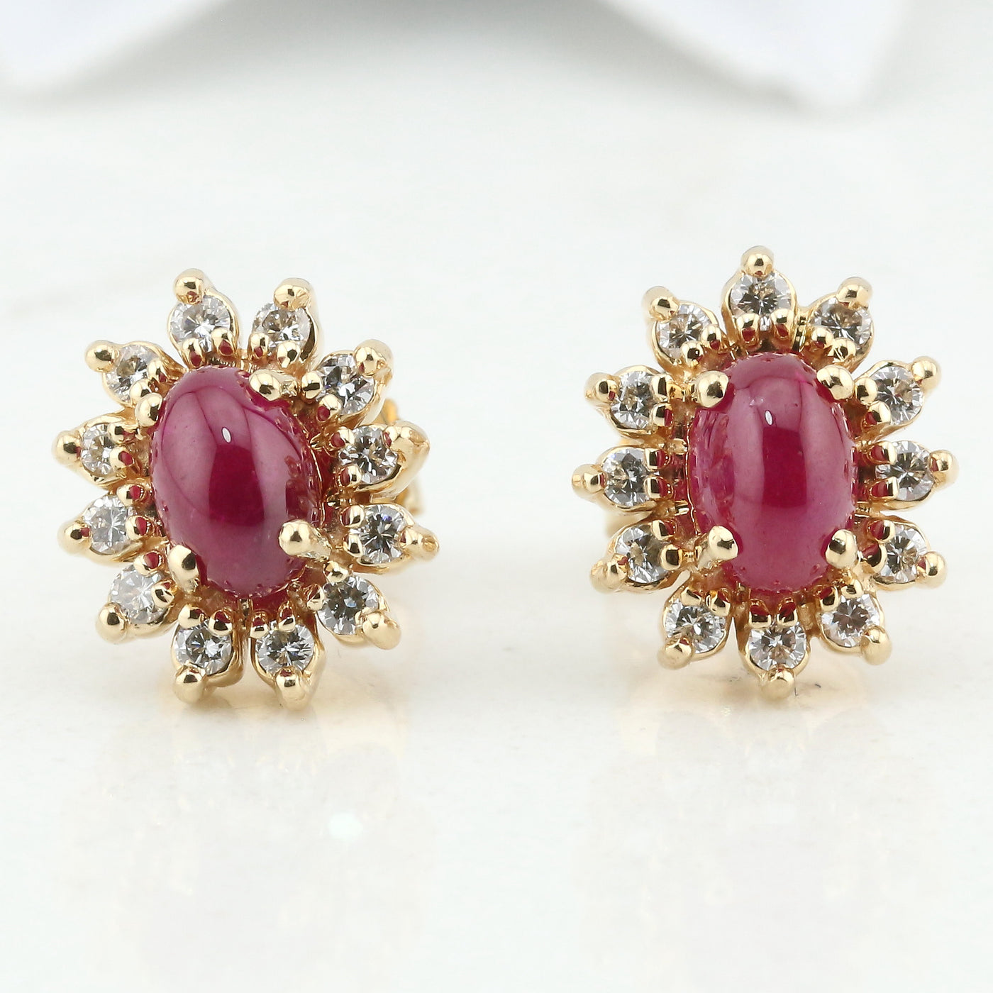 Ruby earrings