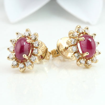 Ruby earrings