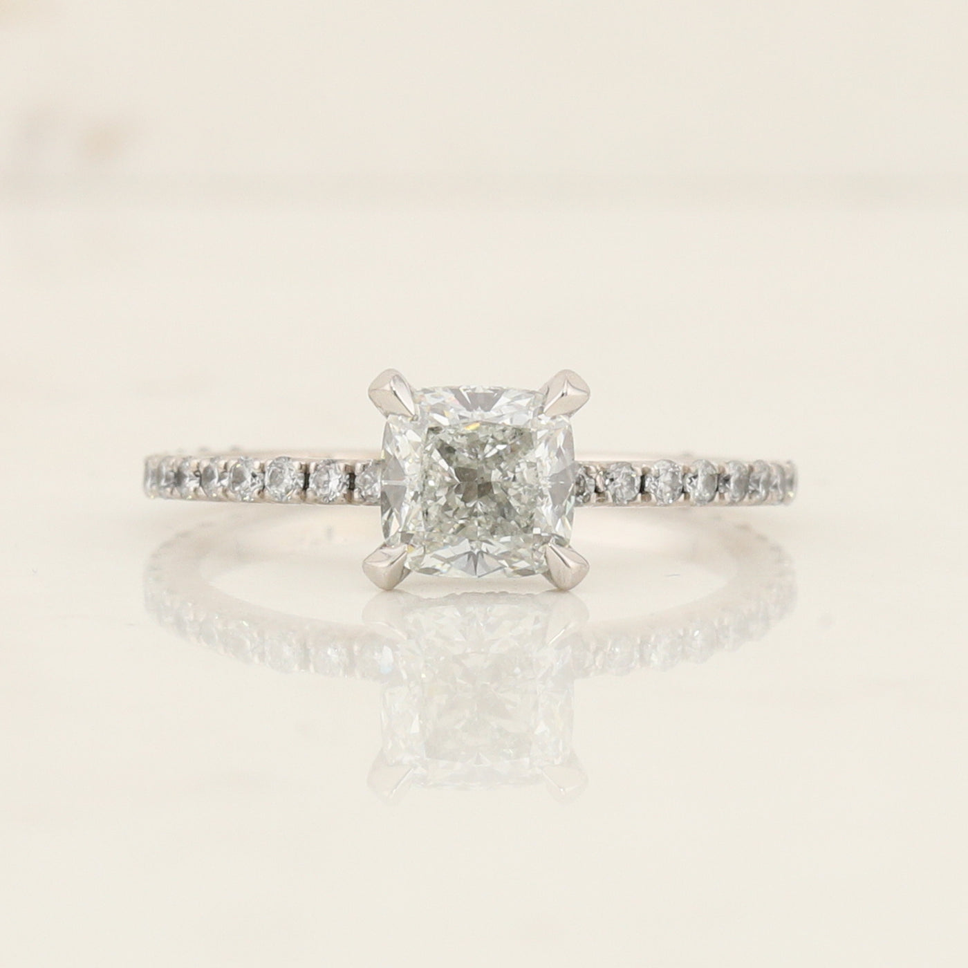 Hidden Halo Engagement Ring