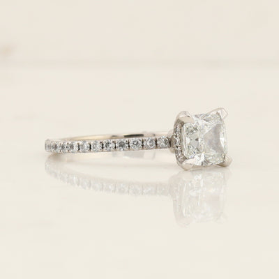 Hidden Halo Engagement Ring