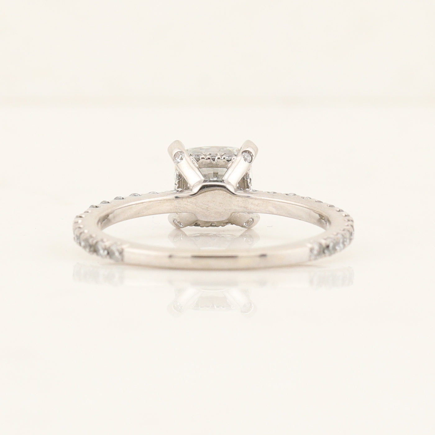 Hidden Halo Engagement Ring