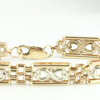 Two tone gold bracelet