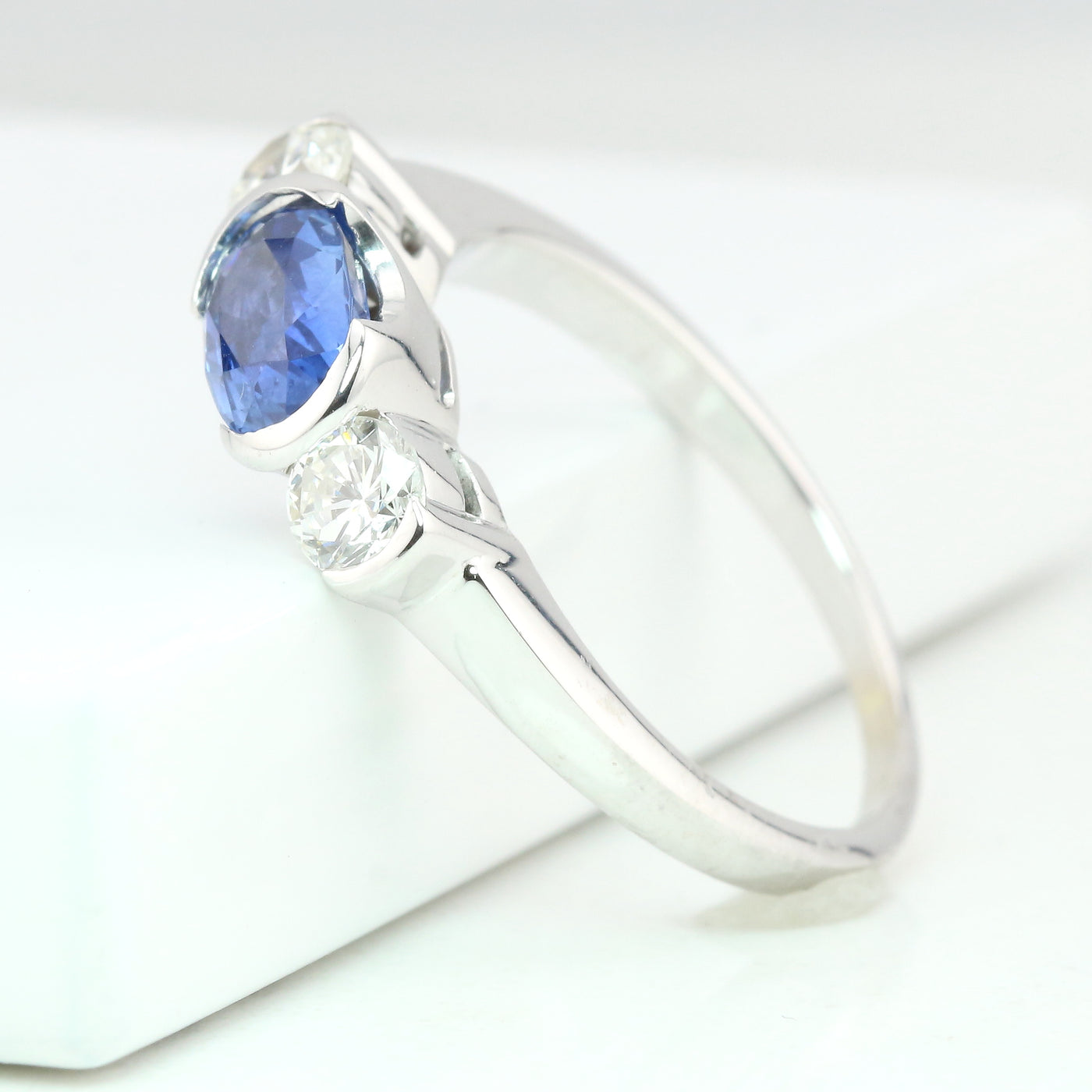 Sapphire and diamond ring