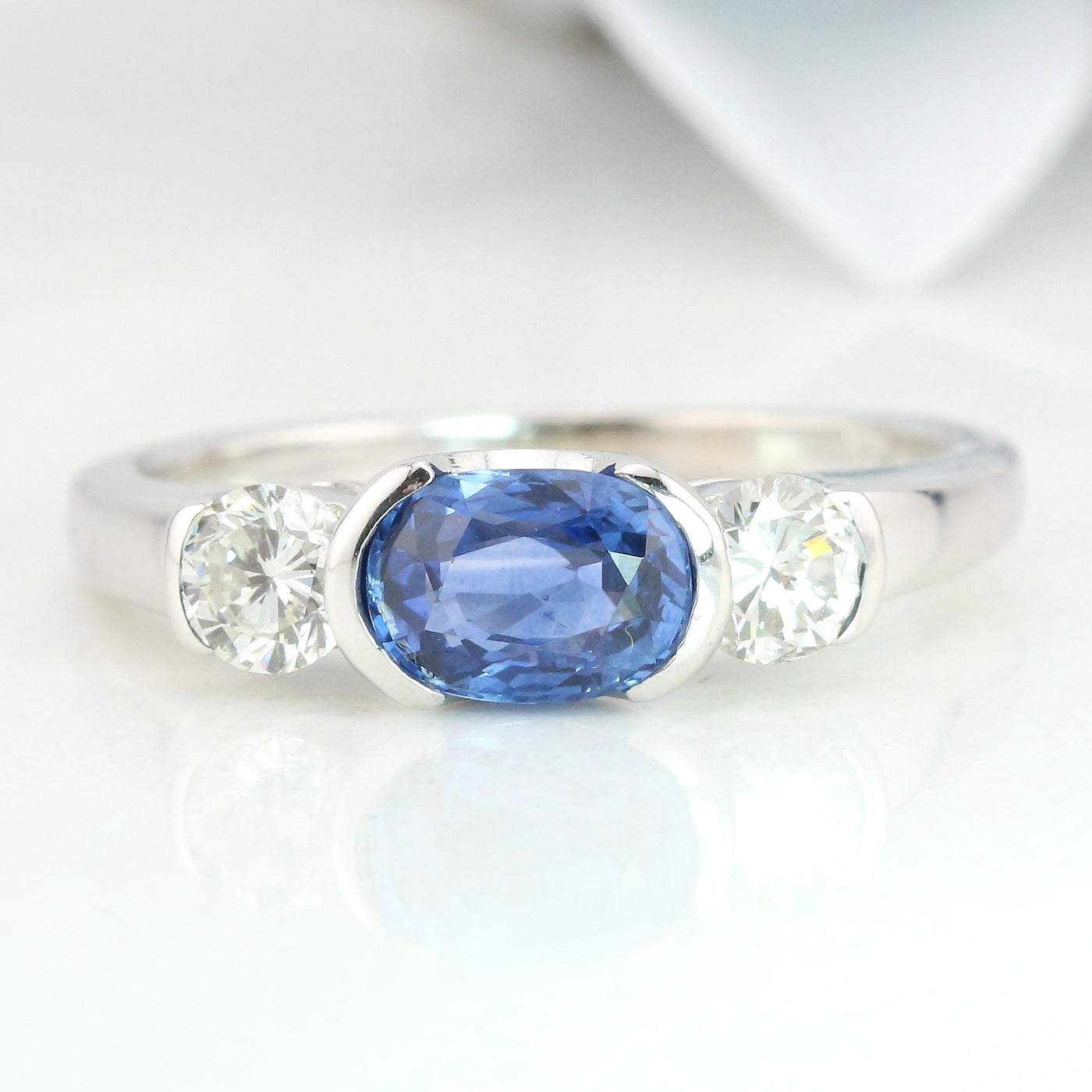 Sapphire and diamond ring