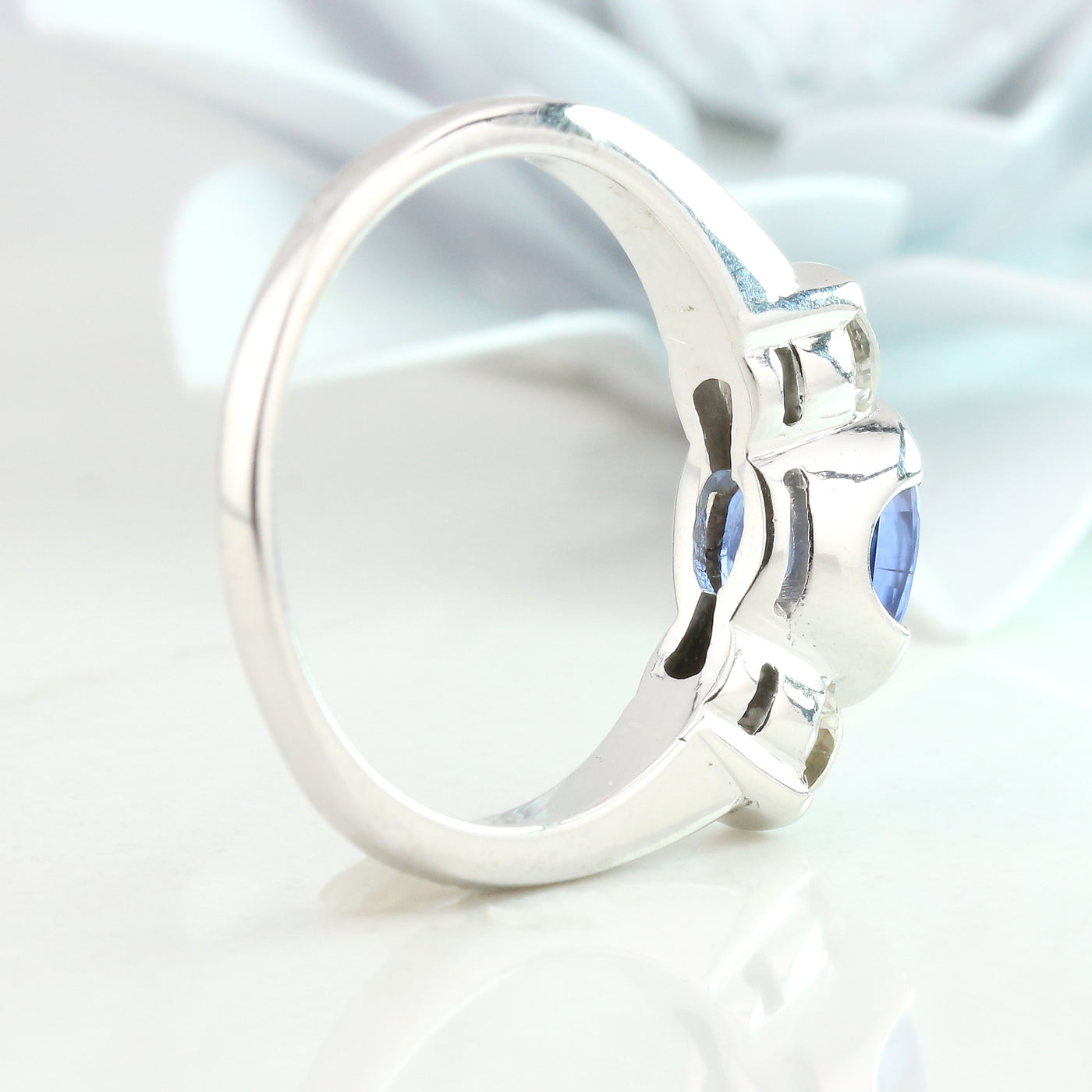 Sapphire and diamond ring