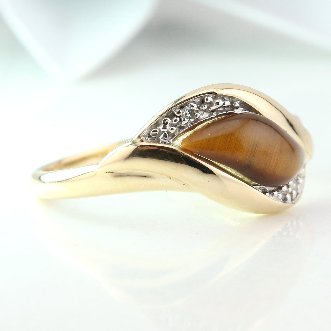 Tiger's eye ring