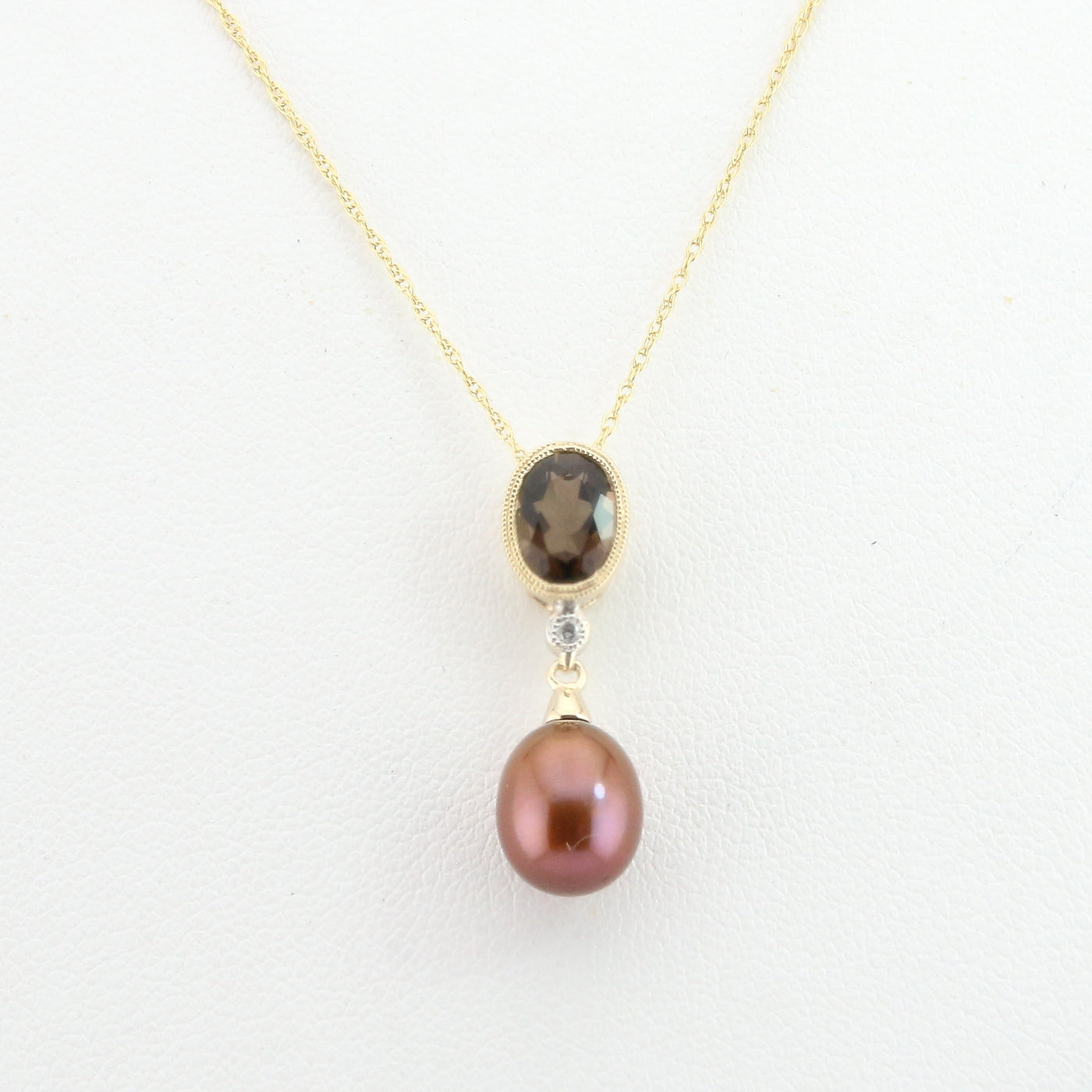 Citrine & Pearl Pendant