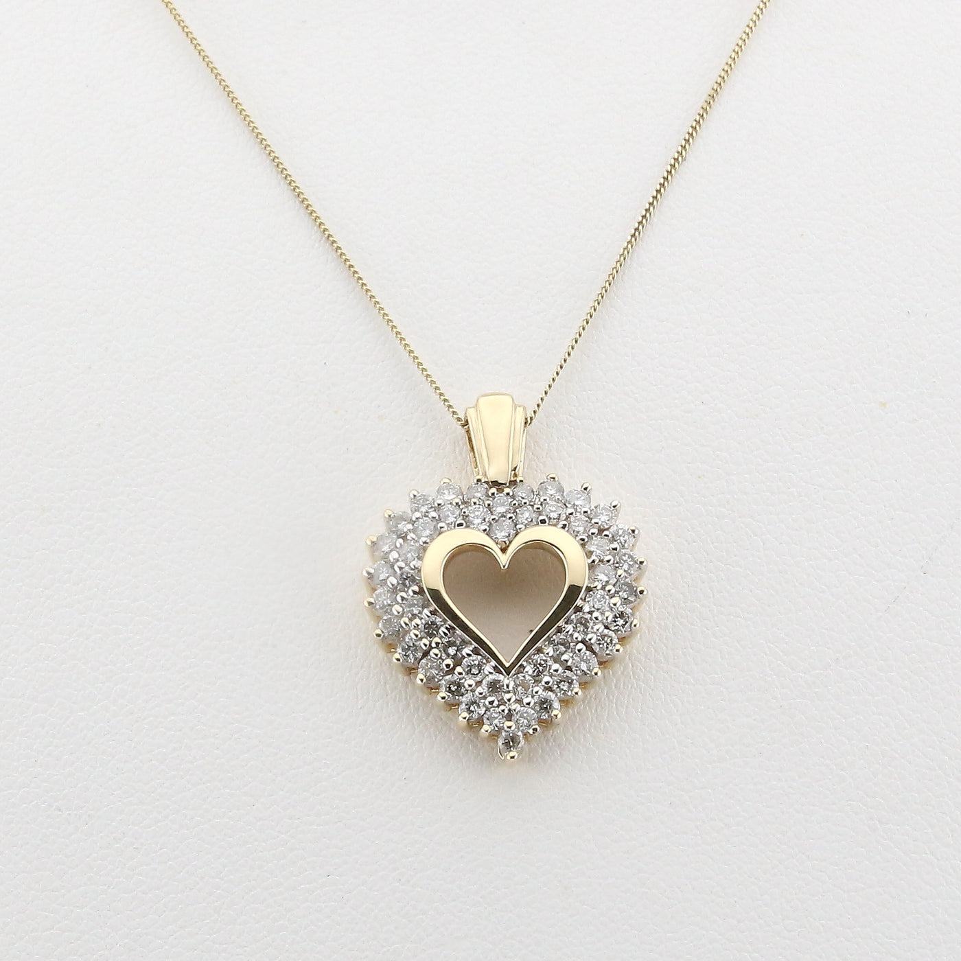 Diamond heart pendant