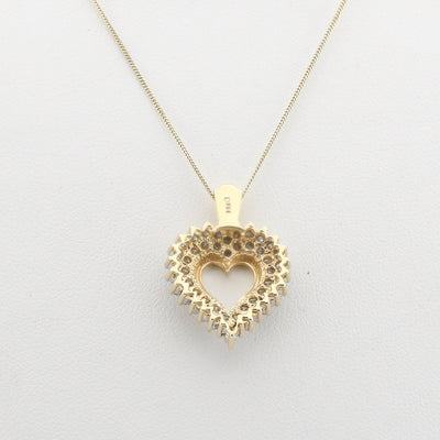 Diamond heart pendant