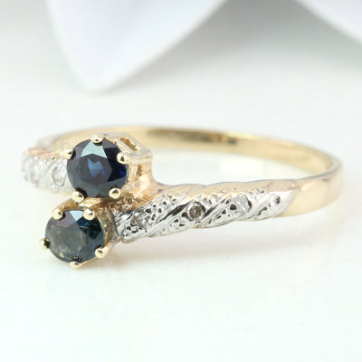 Sapphire & diamond ring