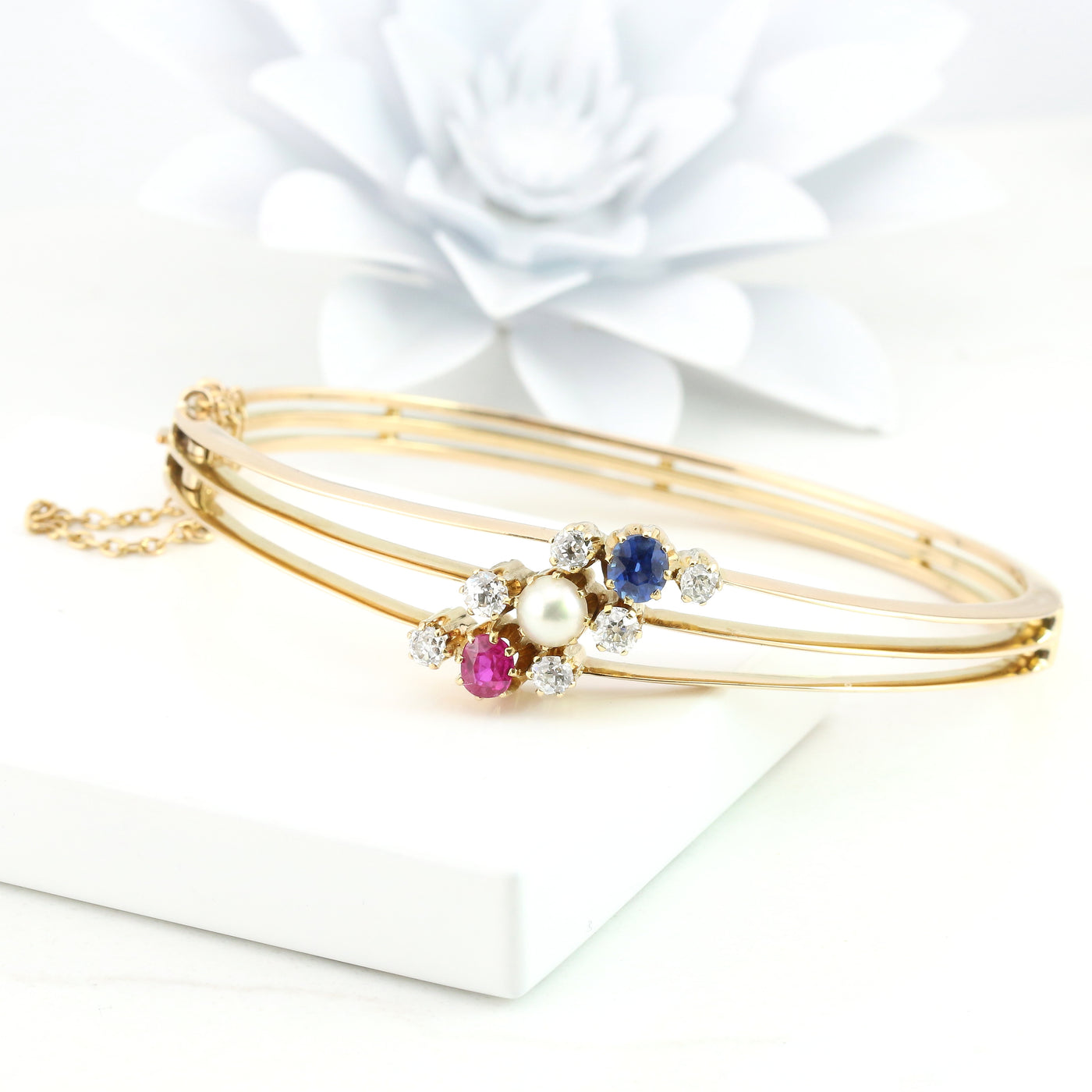 Gemstone bangle