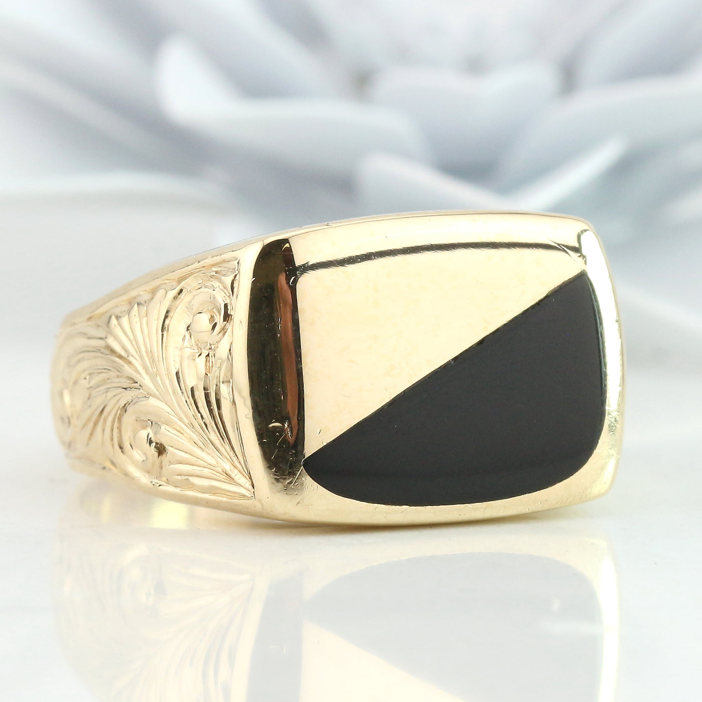 Black Onyx Mens ring