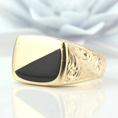 Black Onyx Mens ring