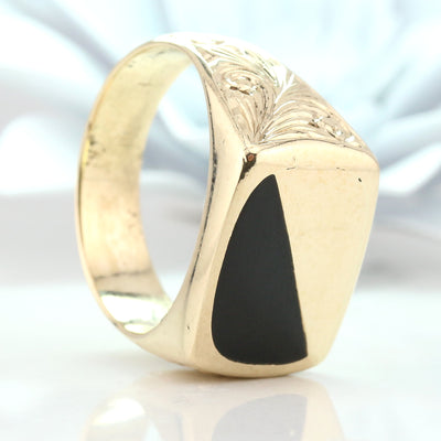 Black Onyx Mens ring