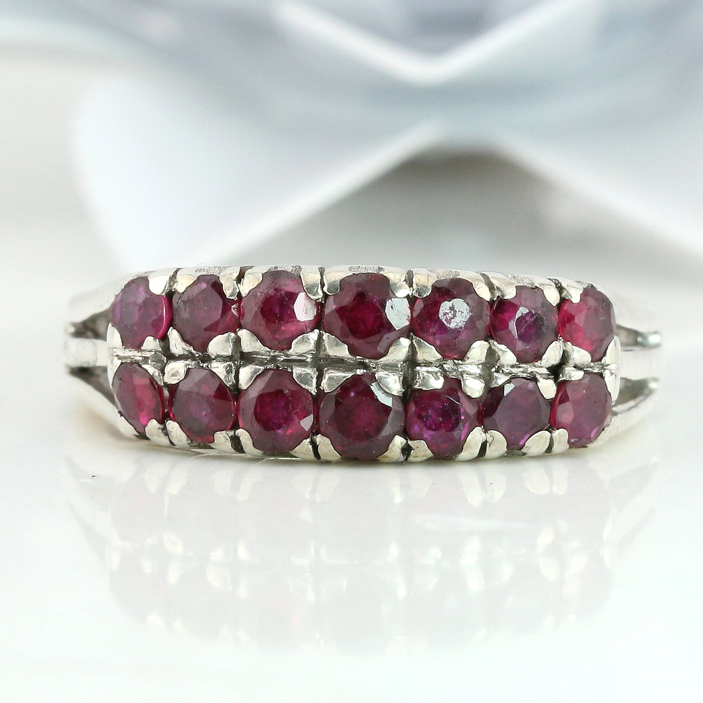 Sterling Silver Garnet Ring