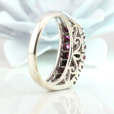 Sterling Silver Garnet Ring