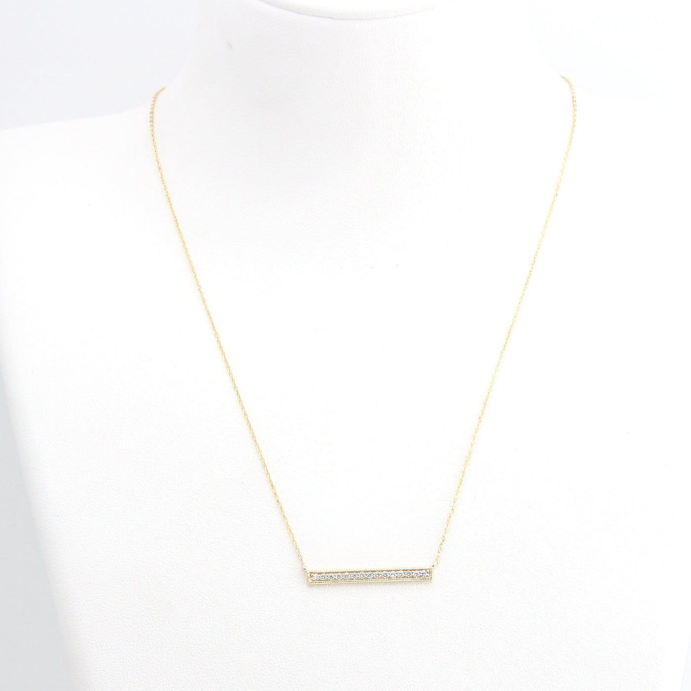 Diamond Bar Necklace