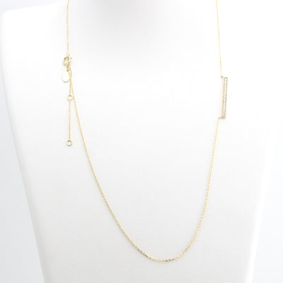 Diamond Bar Necklace