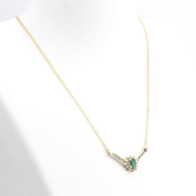 Emerald and Diamond Necklace